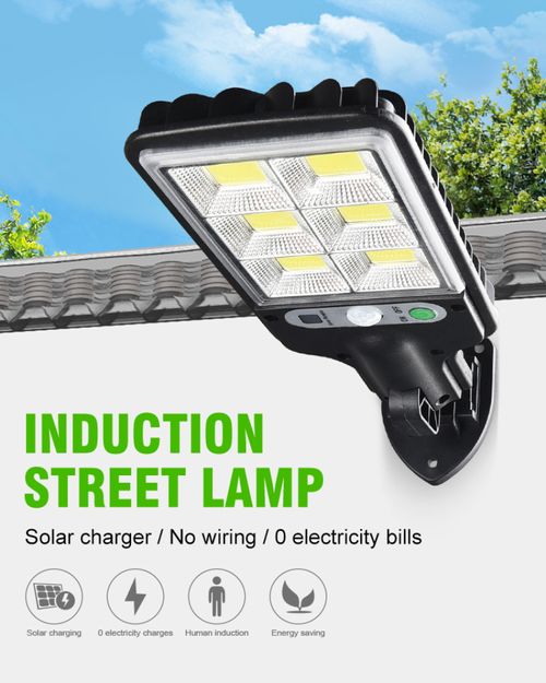 Wall-Mounted Human Induction Motion Sensor Solar Lights Outdoor Street With Remote Control