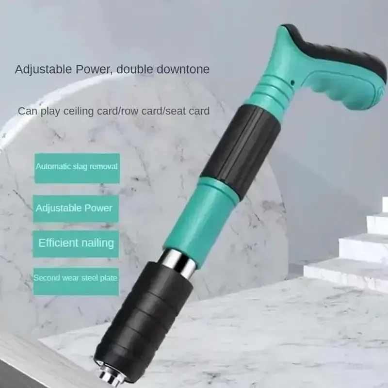 Nail Wall Fastening Tool for Cement Wall, Manual Steel Nails Machine Tool, Concrete Nail Machine, Mini Portable Nail Shooting Machine for Household Woodworking