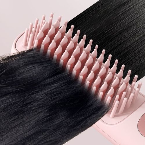 Portable Straightening Comb Heat-Styling Brush Three-Speed Cordless Straightener