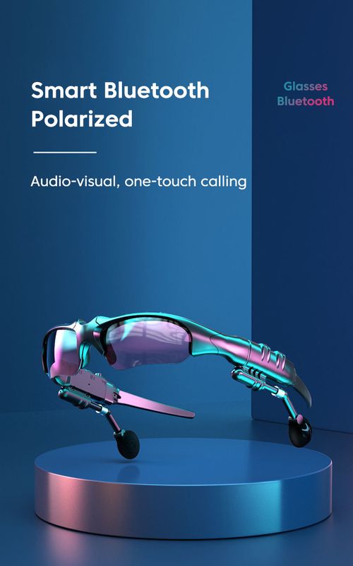 BT 5.0 Smart Audio Glasses Outdoor Sports Cycling Surround Sound Headphones Listening to Music Calling Polarized Sunglasses