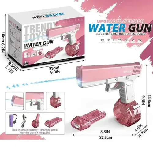 Boys and Girls Electric Water Gun Light Toy Children Outdoor Beach Large Capacity M1911 Fun Shooting Pool Toy