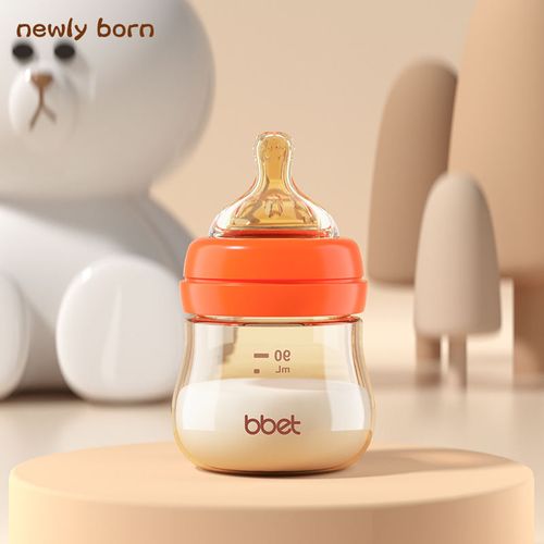 Baohui PPSU Cartoon Anti-Colic Baby Bottle Newborn Feeding Bottle Level 1 Slow Flow Nipple BPA Free for 0-12 Months Silicon PP