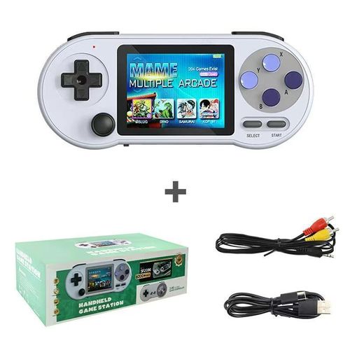 Specification Product Name SF2000 Handheld game console System SGE2.0 Function With search function, collection function, saving function Wireless Controller 2.4G Wireless Controller Support 1-2 Player Emulator ForGames 6000+ Games,7 Emulators Language Chinese ,English Product Description