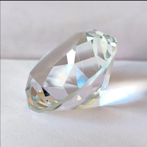 LONGWIN 80mm(3.1 Inch) Crystal Diamond Paperweight Jewels Wedding Decorations Christmas Centerpieces Home Decor