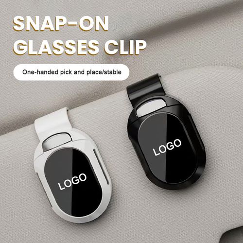Snap-on glasses clip