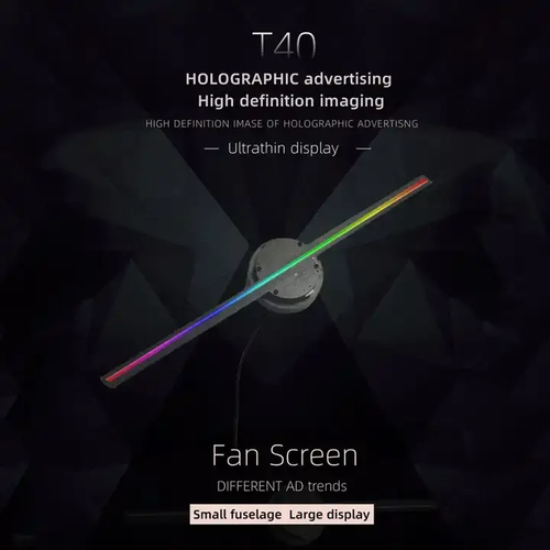 Holographic Projector Wifi 3D Advertising Display LED Holographic Fan Holographic Imaging Light Signage Light Remote Display