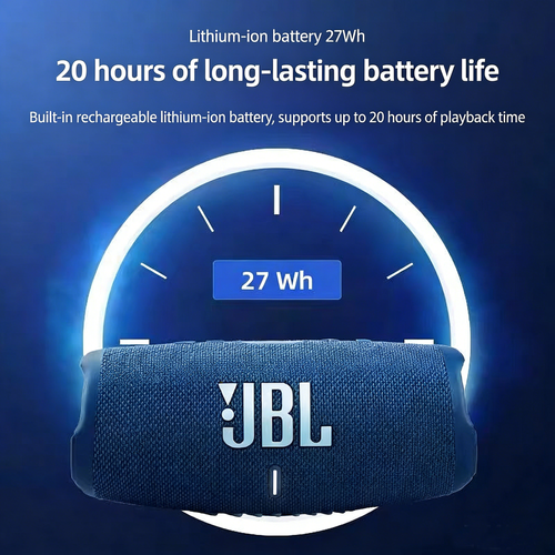 JBL CHARGE 5 Wireless Bluetooth Speaker (Black), Portable Outdoor Waterproof Subwoofer Mini Speaker