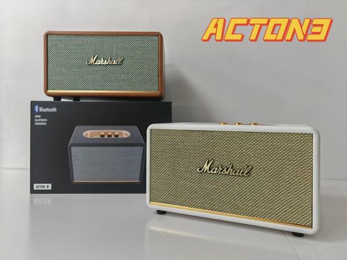 MARSHALL ACTON III Bluetooth Speaker, Retro Wireless Speaker for Home Use, Powerful Volume & Deep Bass, Ideal as a Birthday Gift