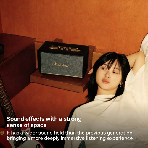 MARSHALL ACTON III Bluetooth Speaker, Retro Wireless Speaker for Home Use, Powerful Volume & Deep Bass, Ideal as a Birthday Gift