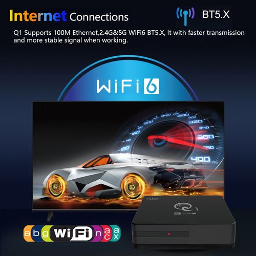 TV Projector Set-Top Box, Bluetooth Voice Network Player, Ultra HD TV, Free Forever for Movies & TV Shows