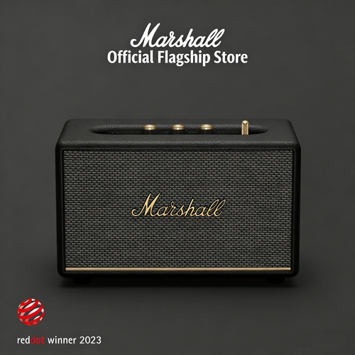 MARSHALL ACTON III Bluetooth Speaker, Retro Wireless Speaker for Home Use, Powerful Volume & Deep Bass, Ideal as a Birthday Gift