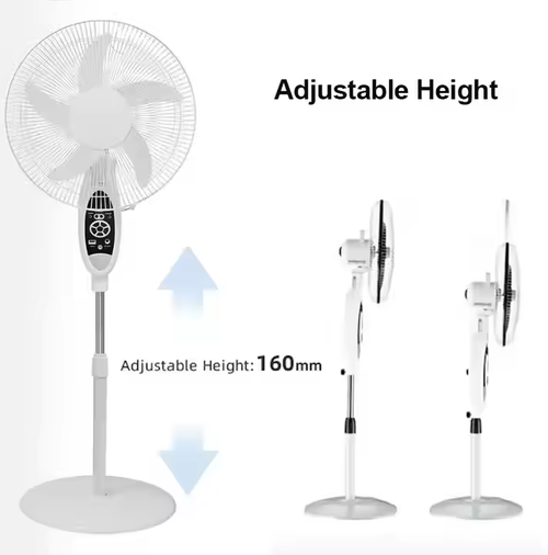 Ventilador solar de conceção recente com painéis fotovoltaicos que geram eletricidade para ventiladores, luzes LED, telemóveis recarregáveis e iluminação.