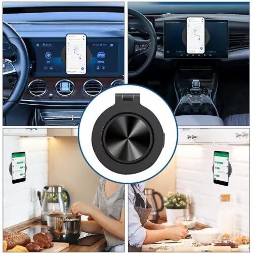 360° Rotate Phone Holder Magnetic Vacuum Adsorption Car Strong Suction Cup Mount