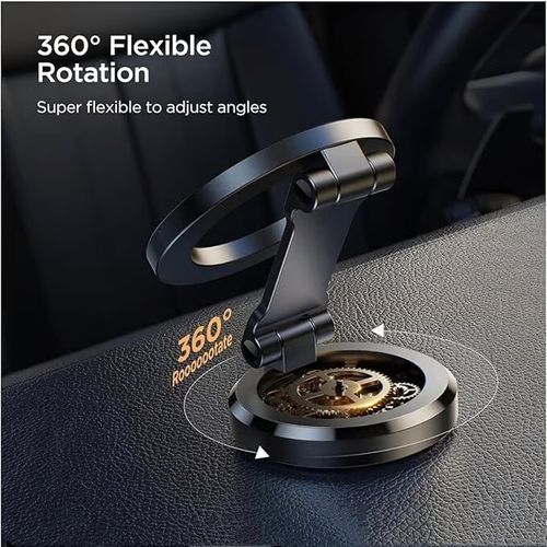360° Rotate Phone Holder Magnetic Vacuum Adsorption Car Strong Suction Cup Mount