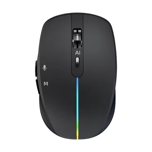 Factory Direct Sale AI Intelligent Voice Mouse Wireless Voice Control Typing Input BT Rechargeable Translation Writing PPT