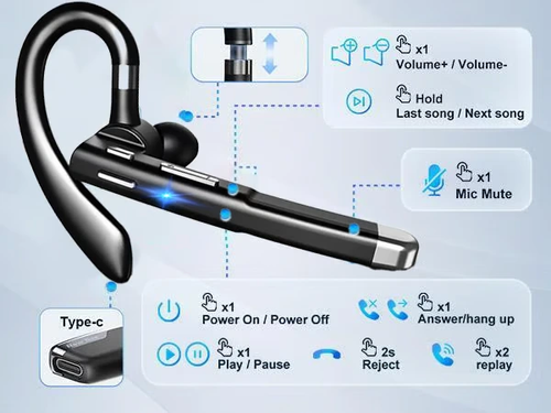 🎧 M51 Bluetooth Headset – 80 Hours of Powerful Performance