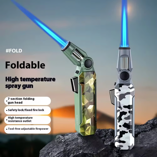 Seven-Stage Folding Straight-Injection Flamethrower
