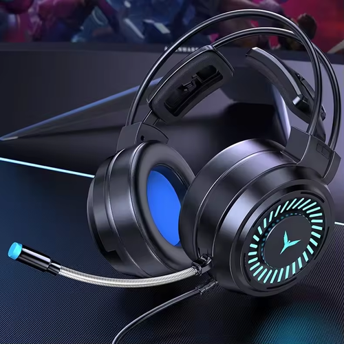 G58 Esports Gaming Headsets 7.1 Channel Wired Computer Headsets Microphones Featuring Metal Construction