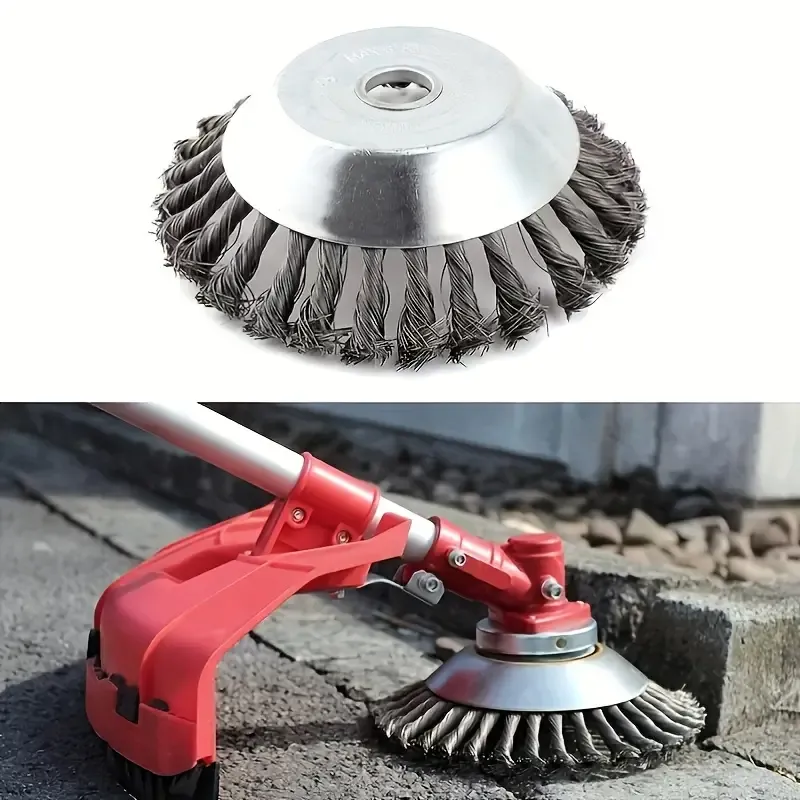 1pc Heavy-Duty Metal Lawn Mower Blade | Durable Weed Eater Attachment Accessory for Efficient Grass Trimming and Weeding, Lawn Mower Accessories with Steel Wire Cutting Wheel