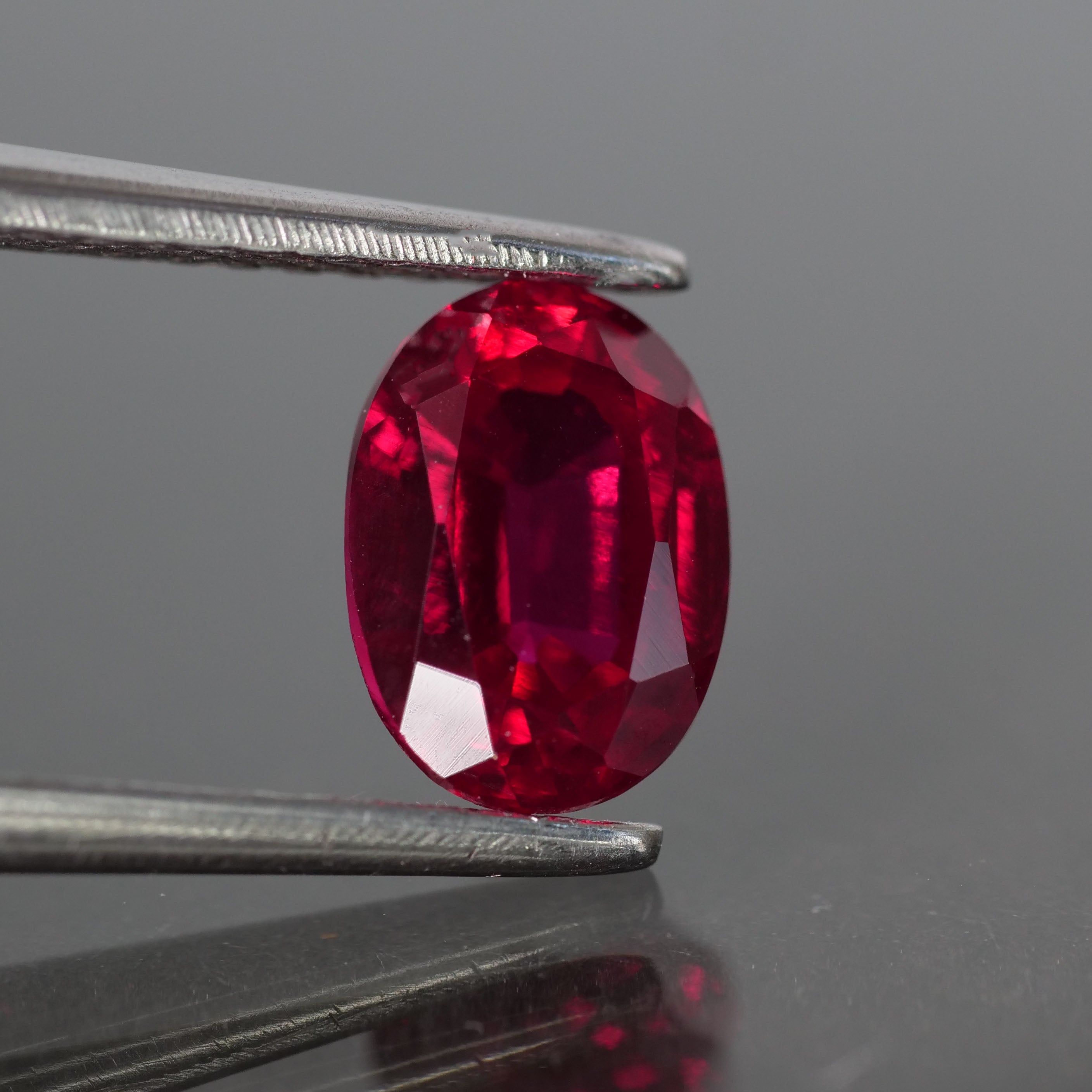 Engagement Rings Blanchardstown  Wholesale Gemstones Supplier Ruby | Lab created Hydrothermal , oval cut 7x5 mm, 1 ct