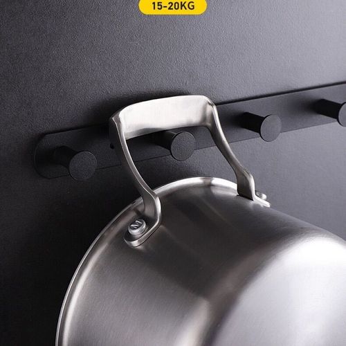 Heavy-Duty Wall Mounted Hooks Rack – Space-Saving Multi-Purpose Organizer for Kitchen, Bathroom & Home