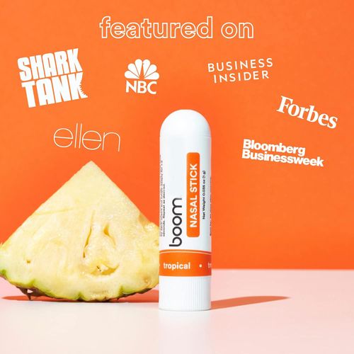 Bestselling Boom Aromatherapy Nasal Inhaler – Refreshing & Invigorating, Pure Natural Herbal Essence, Non-Irritating, 4 Scents Mixed Pack