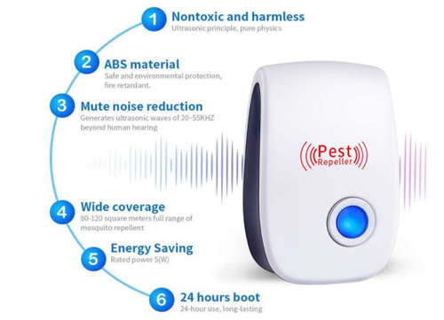 New ultrasonic mosquito repellent magic tool mouse repellent photocatalytic mosquito killer lamp household night light electronic insect repellent mosquito killer