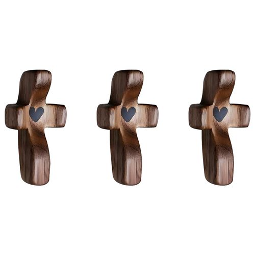 Hot Sale Mini Wooden Cross - Black Walnut Material, Authentic & Exquisite Workmanship