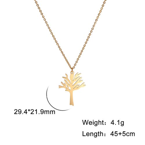 Bestselling Exquisite Tree of Life Pendant with Snake Chain - Titanium Steel, Stylish & Versatile