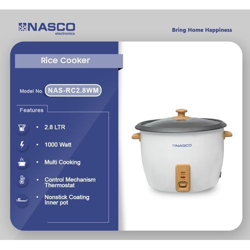 MiXiang Heritage Electric Rice Cooker - 2.8Litres - White