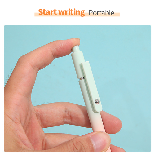 5pcs Quick Dry Ink Gel Pens Fine Point Retractable Roller Ball Pens Black Ink Smooth Writing Pens Stationery