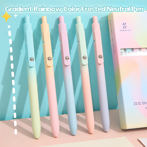 5pcs Quick Dry Ink Gel Pens Fine Point Retractable Roller Ball Pens Black Ink Smooth Writing Pens Stationery