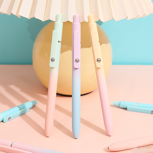 5pcs Quick Dry Ink Gel Pens Fine Point Retractable Roller Ball Pens Black Ink Smooth Writing Pens Stationery