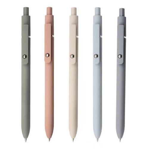 5pcs Quick Dry Ink Gel Pens Fine Point Retractable Roller Ball Pens Black Ink Smooth Writing Pens Stationery