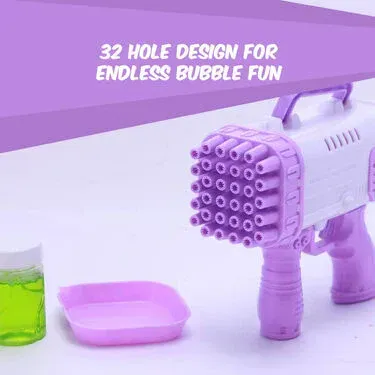 32-hole bazooka bubble machine handheld children's electric bubble blowing gun