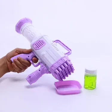 32-hole bazooka bubble machine handheld children's electric bubble blowing gun