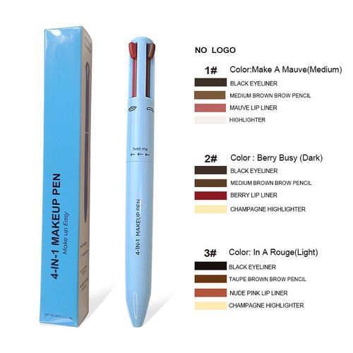 4 in 1 makeup pen 4 in 1 makeup pen 4 colors four colors high gloss lip liner eyeliner eyebrow pencil 4in1makeuppen
