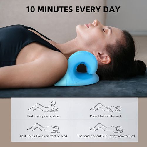 Hot selling c-shaped massage pillow massage cervical pillow spine correction cervical pillow acupressure traction pillow cervical massager c-shaped pillow