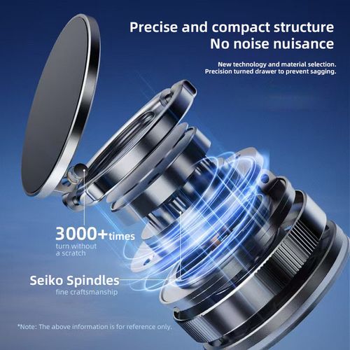 Bestselling Vacuum Magnetic Phone Holder — Suitable for Home, Work, Travel and Other Scenarios, Foldable & Portable, 360° Rotatable, Made of Zinc Alloy and ABS