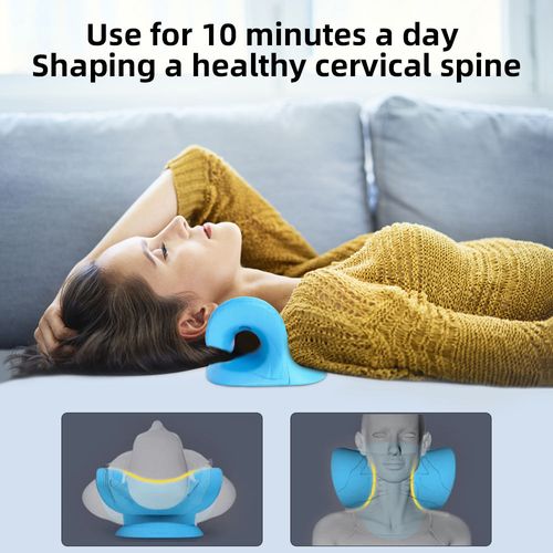 Hot selling c-shaped massage pillow massage cervical pillow spine correction cervical pillow acupressure traction pillow cervical massager c-shaped pillow