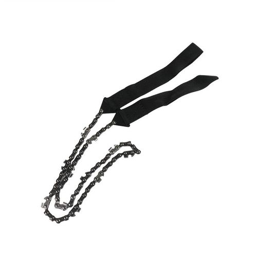 Portable Hand - Pull Chain Saw (Black), Essential for Outdoor Camping and Wilderness Survival, Manganese Steel Material, Strong and Wear - Resistant, 11 - Tooth Design, Easy and Labor - Saving