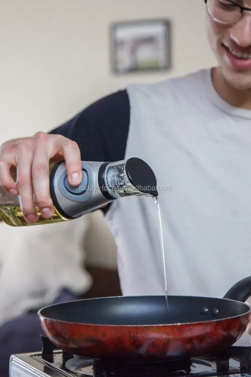 Kitchen Gadget 2025 Oil Press Measure Oil Vinegar Dispenser Jars