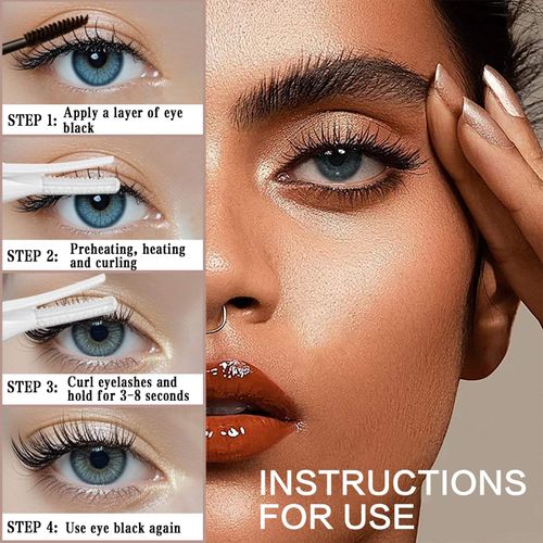 Best-selling Electric Heated Eyelash Curler - Intelligent Temperature Control, 10-Second Quick Heating, Long-lasting Styling, Eyelash-friendly, Compact & Portable, USB Rechargeable, Colors Shipped Randomly