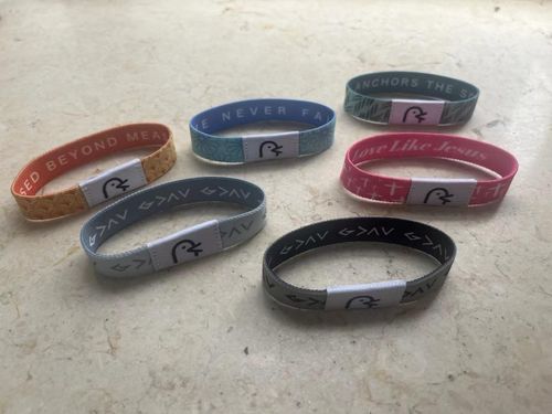 Daily Bible Verse Bracelet (Light Gray) - Ideal for Prayer and Blessing, with Built - in Smart Chip, NFC Sensing Function, High Elasticity, and Waterproof Feature