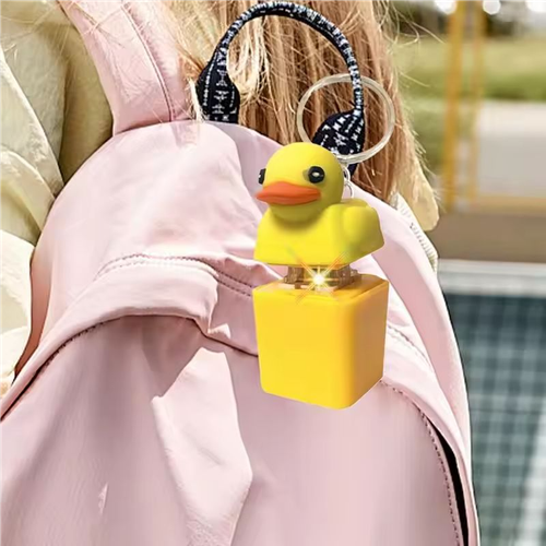Bestselling Little Yellow Duck Toy: Stress-Relief Toy & Keychain Pendant - Press to Make Sound