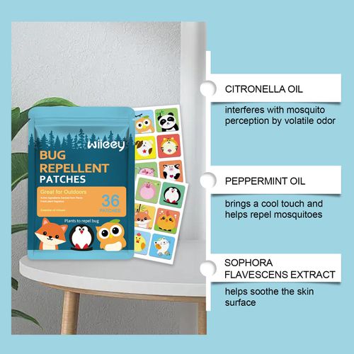 Hot Sale! Outdoor Kids' Mosquito Repellent Patches - Plant-Based, Fresh Scent, Water & Sweat Resistant, Gentle Herbal Formula | Buy One Get One Free