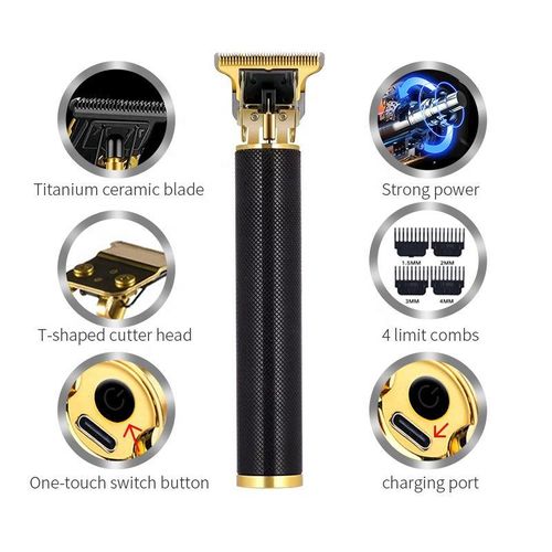 Hot sale T9 hair clipper electric hair clipper shaving tool for adults home use self-cut hair clipper promotional price buy one get two