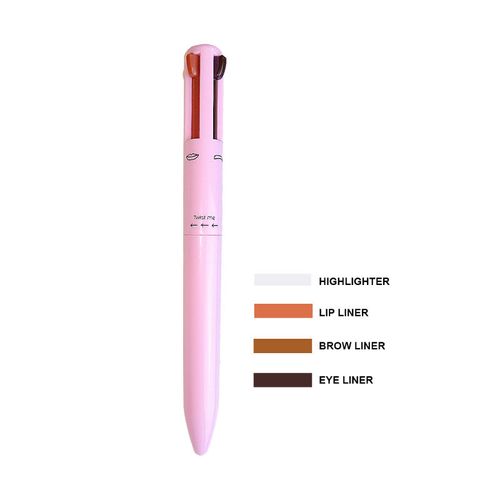 Hot-selling Multi-functional Makeup Pen - 4-in-1 (Eyeliner, Eyebrow Liner, Lip Liner & Highlighter), Gentle on Skin, Long-lasting Waterproof