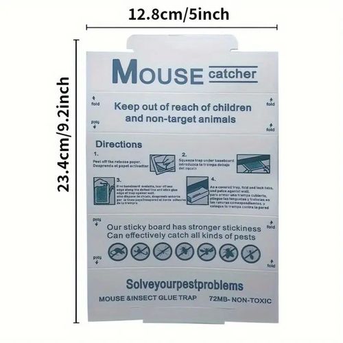 Hot Sale! Indoor Glue Mouse Traps, Insect Traps & Super Strong Adhesive Boards – Buy One, Get Two Free