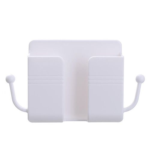 Hot selling bedside rack wall mounted storage box mobile phone holder sticky mobile phone charging holder remote control storage box